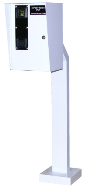 Token Taker shown with Pedestal and in White