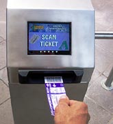 Alvarado EDCX-SC2 Ticket Scanning Turnstile at Bank One Ballpark